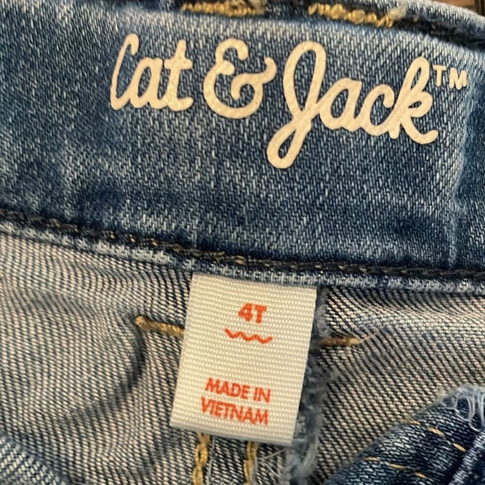 4T Cat and Jack Jeans Shorts - Picture 2 of 3